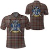 Nicolson Hunting Weathered Tartan 3D Polo Shirt - Ideal Celtic Scottish Fan Gift!