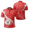 Niue Coat Of Arms Red Christmas Polo - Coconut Crab X Style - Perfect Gift For Fans
