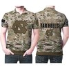 North Carolina Tar Heels Camouflage Veteran Us Flag 3D Printed Polo Shirt - Patriotic Fan Gear