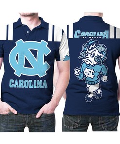 North Carolina Tar Heels Logo Ncaa Mascot 3D Printed Polo Shirt - Fun Fan Gear
