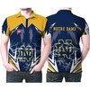 Notre Dame Fighting Irish Fan Polo Shirt With 3D Printed Logo Lightning