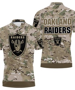 Oakland Raiders Camo Pattern Polo Shirt - Unique And Stylish Gift