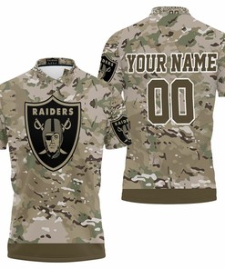 Oakland Raiders Camouflage Veteran Personalized T-Shirt - Ideal Gift For Fans