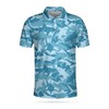 Ocean Shark Camouflage Pattern 3D Polo Shirt - Perfect Gift For Fans #29 With All Over Print And Personalized Design