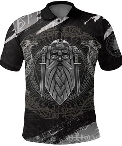 Odin God Of Asgard All Over Print Polo Shirt - Ideal Gift For Viking Culture Fans