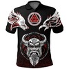 Odin Raven Fenrir And Valknut Personalized Polo T-Shirt - Perfect Gift For Fans