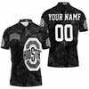 Ohio State Buckeyes Cracked Ground 3D Printed Personalized Polo Shirt - Show Your Attitude With Style