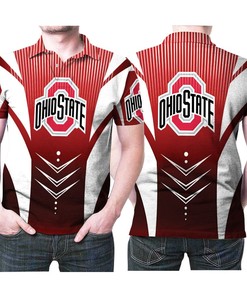 Ohio State Buckeyes Logo Arrow Pattern 3D Printed Polo Shirt - Stand Out From The Crowd With Style