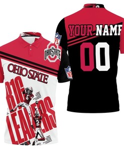 Ohio State Buckeyes Ncaa Garret Wilson Chris Olave B1G Leaders Best Players 3D Polo Shirt - Support Your Team With Style