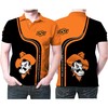 Oklahoma State Cowboys Orange 3D Polo Shirt - Ideal Gift For College Sports Enthusiasts