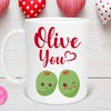 Olive You Valentine's Day Mug Gift For Girlfriend or Wife
