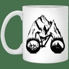 One With Nature Mountain Bike Mug - Unique Valentine's Day Gift Idea with Personalised Gift Mug