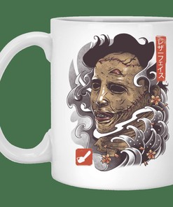 Oni Leather Mask Valentine's Day Coffee Mug Set