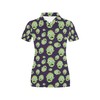 Oriental Zombie Print Women'S 3D Polo Shirt For Halloween And Horror Lovers