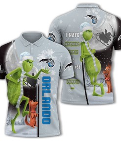 Orlando Magic Nba Unisex Funny Christmas The Grinch 3D All Over Print Polo Shirt