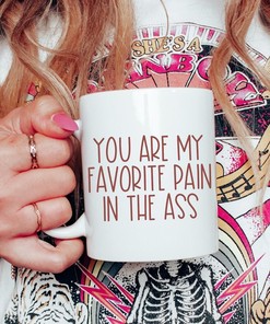 Pain In The Ass Husband Wife Valentines Mug, Perfect Funny Valentines Day Gift For Him, Valentines Mug