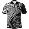 Palau Humpback Whale Coat Of Arms Polo Shirt - Unique Gift For Animal And Heritage Lovers