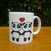 Panda Love Mug - Panda Anniversary Mug - Panda Gift Set - Girlfriend, Wife, Partner