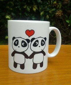 Panda Love Mug - Panda Anniversary Mug - Panda Gift Set - Girlfriend, Wife, Partner