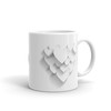Paper Hearts Valentine's Day Mug, Perfect Valentines Day Gift Idea For Her, Valentine Mug