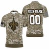 Patriotic Style - Camouflage Veteran 3D Personalized Polo Shirt For New Orleans Saints Fans