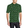 Peacock Feather Pattern Polo Shirt - Trendy And Fashionable With Unique Twist