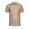 Pencil Painting Polo Shirt For Golfers - For Those Who Love Golf And Art