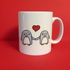 Penguin Anniversary Mug - Valentines Day Mug For Couples - Penguins In Love Mug - Engagement Gift - Boyfriend Mug