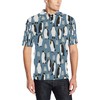 Penguin Pattern Polo Shirt - Stylish And Eye-Catching For Everyday Casual Sportswear