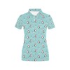 Penguin Print Ski Women'S Polo Shirt - Perfect Gift For Fans Of Winter Sports And Animal Lovers