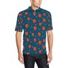 Perfect For Basketball Fans: Basketball Pattern Print Design 02 Men'S Polo Shirt With Personalized Print