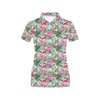 Perfect For Gardeners And Floral Lovers - Personalized Tropical Flower Print 3D Polo Shirt For Women