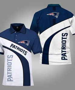 Perfect For Nfl Fans - Customizable 3D Polo Shirt With New England Patriots Logo