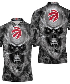Perfect Gift For Nba Fans - Toronto Raptors Skull Polo Shirt