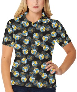 Perfect Gift For Volleyball Players - Volleyball Print Women'S Polo Shirt