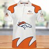 Perfect Gift Idea: Denver Broncos Fan 3D Polo Shirt With Classic Logo