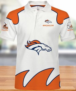 Perfect Gift Idea: Denver Broncos Fan 3D Polo Shirt With Classic Logo