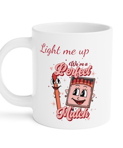 Perfect Match ValentineDay Mug Set For Couples, Lovely and Romantic Gift for Lovers