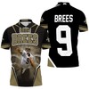 Personal Touch - Drew Brees Background 3D Polo Shirt For New Orleans Saints Fans