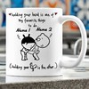 Personalised Couple Love Gift Coffee Mug Set - You Are My Favorite Thing To Do, Custom Name Mug, Romantic Couple Gift