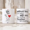 Personalised Couple Mug Set - Gift For Someone You Love, Perfect Valentine's Day Gift for Boyfriend or Girlfriend