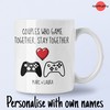 Personalised Gaming Gift Mug - Valentines Day Gift For Couples - Birthday Gift - Anniversary Gift - Valentine Gifts