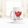 Personalised Happy Valentine's Day Mug - Couple Coffee Mug Set - Funny Gift for Him