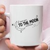 Personalised I Love You To The Moon and Back Mug, Anniversary Gift for Girlfriend