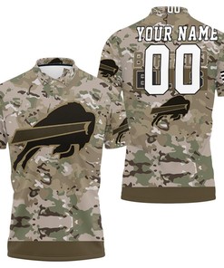 Personalized 3D Buffalo Bills Camo Pattern Polo Collar Shirt With All-Over Print Design