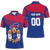 Personalized 3D Buffalo Bills Golden Retriever 2020 Afc East Champions All-Over Print Polo Collar Shirt