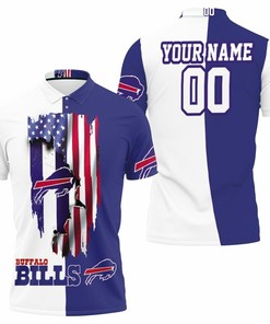 Personalized 3D Love Under Ripped Flag 2020 Afc East Champions Buffalo Bills All-Over Print Polo Collar Shirt