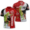 Personalized 3D Polo Shirt With The Grinch And San Francisco 49Ers Nfl Logo - Perfect Gift For Fans