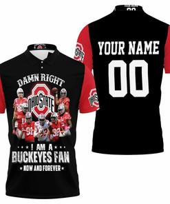 Personalized 3D Printed Ohio State Buckeyes Fans Now And Forever Polo Shirt - Show Your Loyalty With Style
