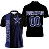 Personalized All Over Print Polo Shirt For Dallas Cowboys Fans, Show Your Support!